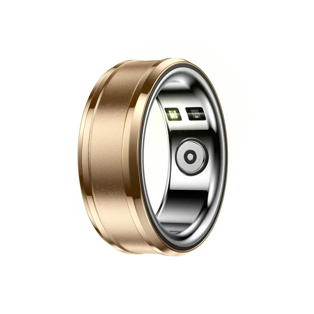Tidesmit Smart Health Ring - Heart Rate & Fitness Monitor (IPX8) Gold Tidesmit