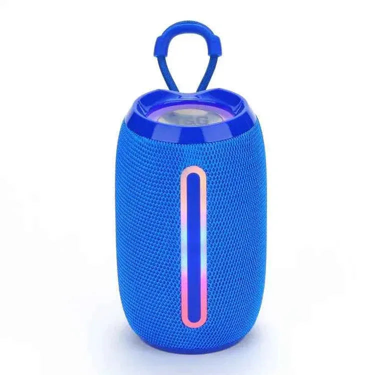 Portable Bluetooth Speaker with RGB LED and Deep Bass Subwoofer Blue My Store