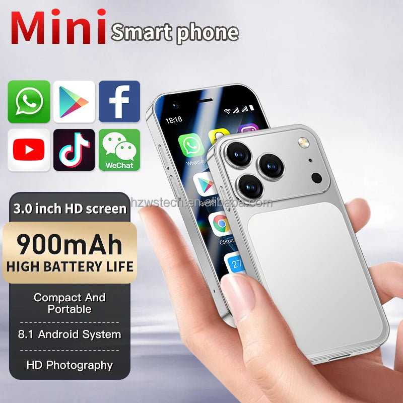 Mini Android 8.1 3G Smartphone - 3.0 Inch Dual SIM Unlocked Tidesmit