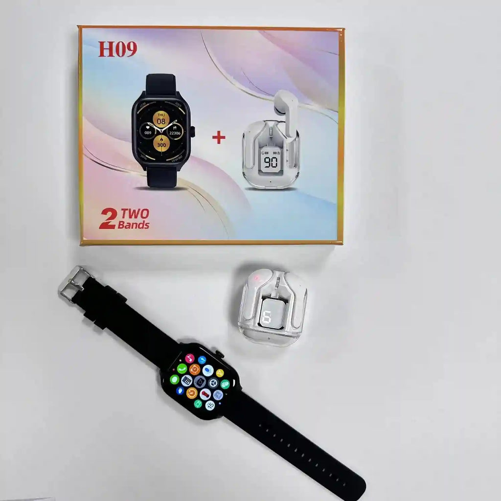H09 Smart Watch with TWS Wireless Earbuds Combo by Tidesmit Tidesmit