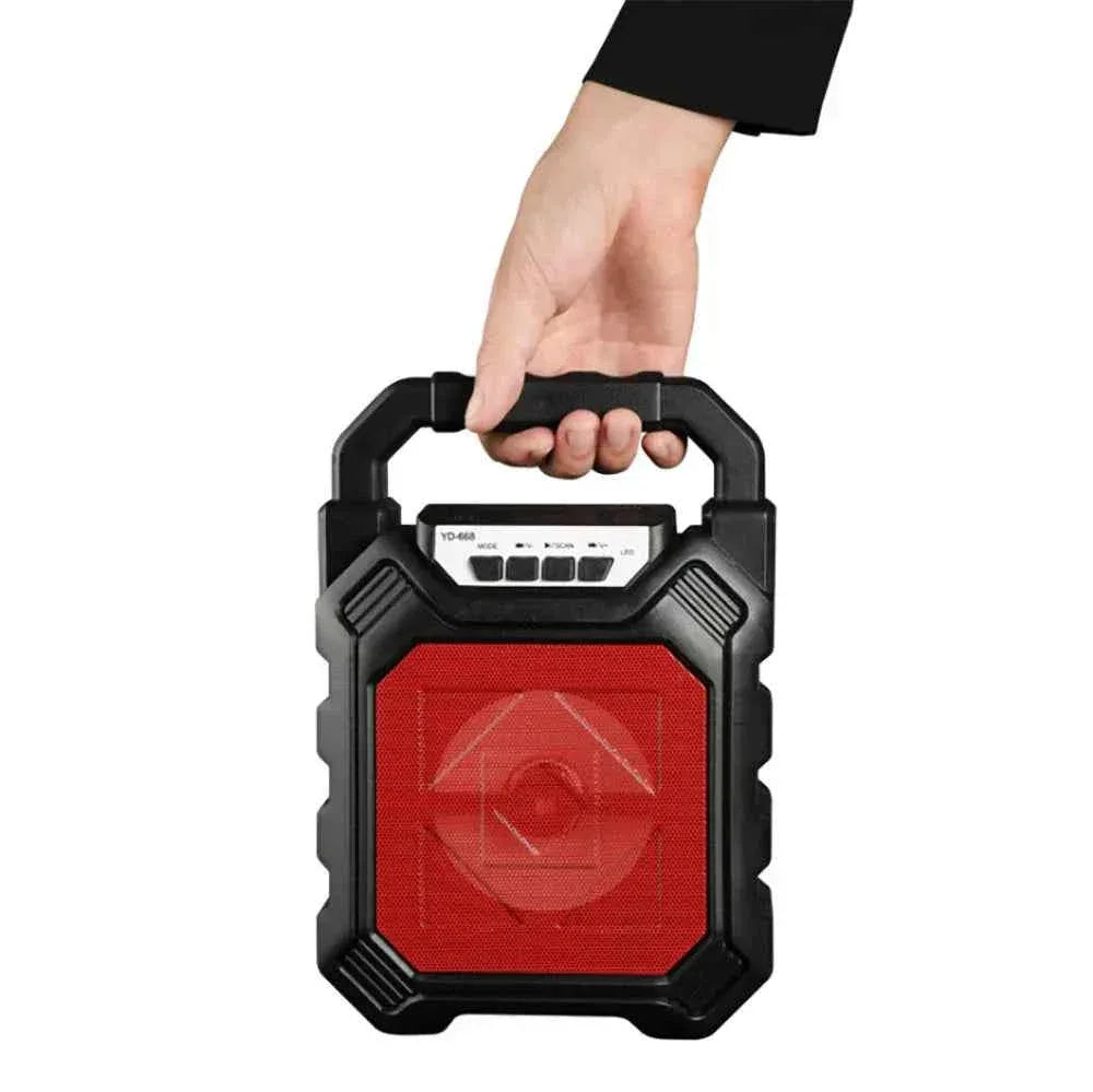 Portable Bluetooth Speaker 9W with FM Radio and Bass Boost - Black My Store