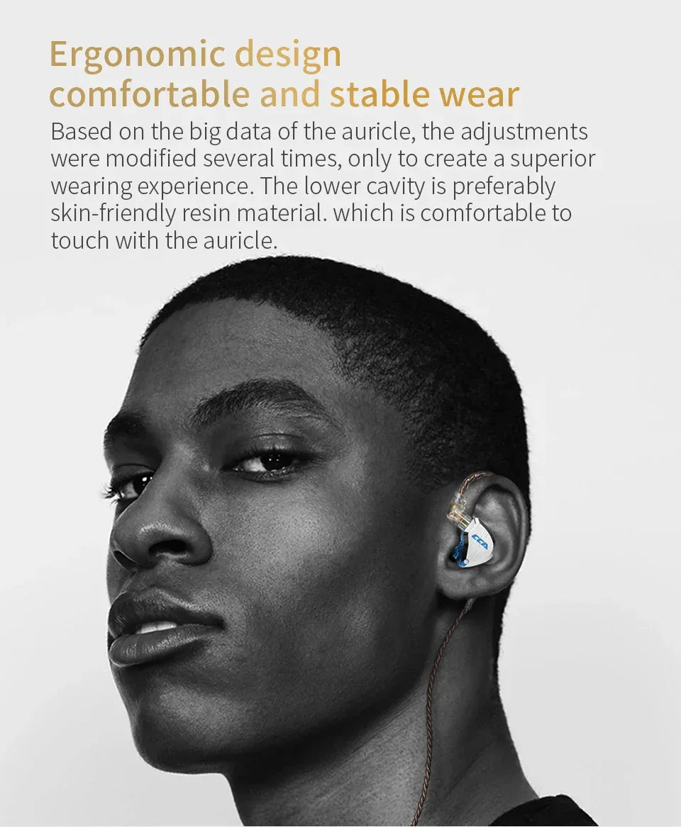 CCA C12 In-Ear Monitor Headphones - 12-Driver Hybrid HiFi by Tidesmit Tidesmit