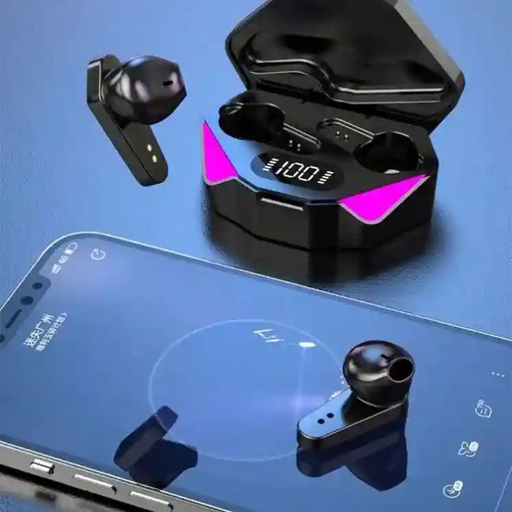 Tidesmit Wireless Earbuds - Noise Cancelling with Low Latency - Black Tidesmit