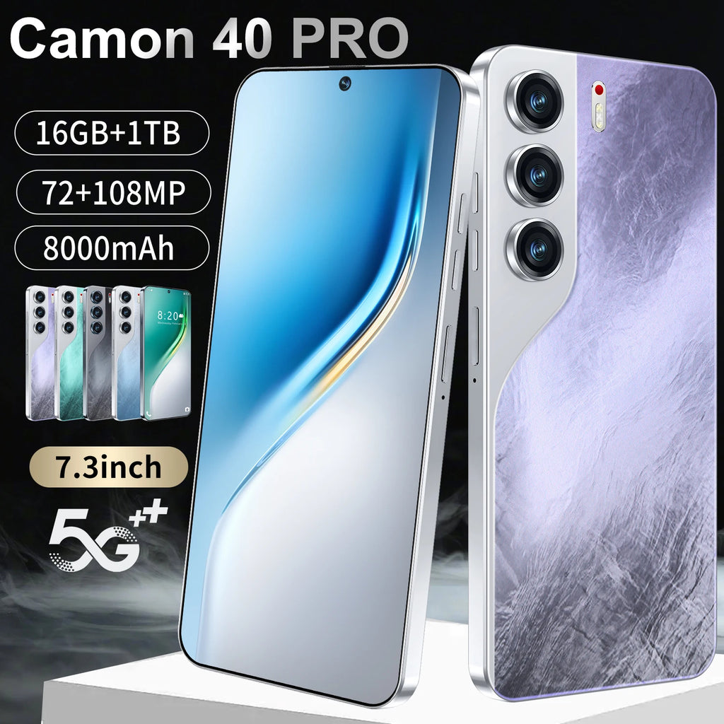 Camon 40 Pro Power 5G smartphone 1TB storage 7.3 inch display 108MP camera and 7000mAh battery view 4