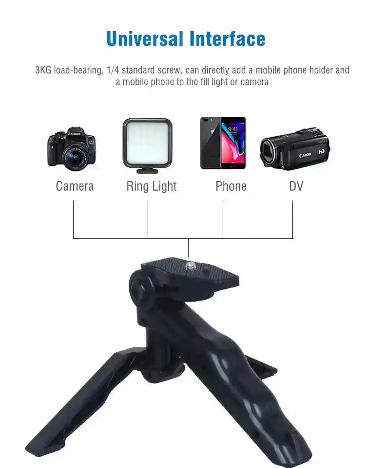 6-in-1 Vlogging Kit with Ring Light, Tripod, and Mic Stand for Phones Tidesmit