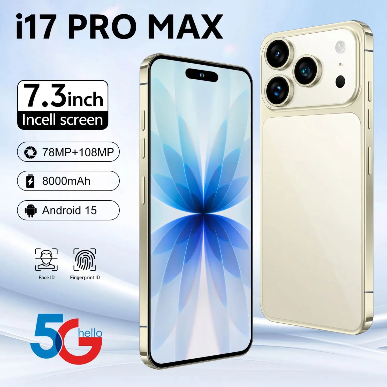 Tidesmit 5G Smartphone, 1TB Storage, 16GB RAM, 108MP Camera Tidesmit