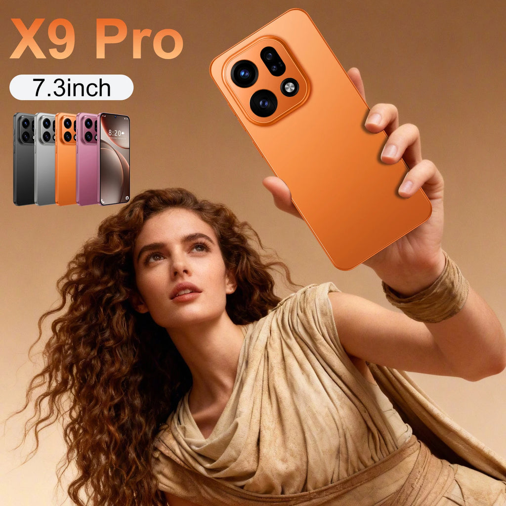 X9 PRO Ultra 5G Android 15 smartphone with 16GB RAM 1TB storage and 108MP camera, side view of mobile device
