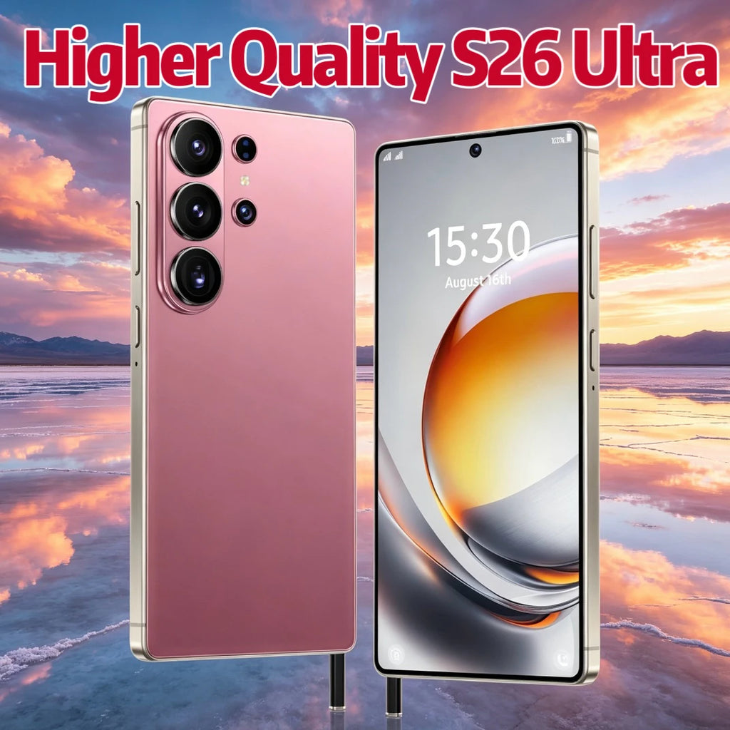 7.7 Inch S26 Ultra 22GB+2TB 5G Smart Phone Unlocked Dual SIM Android 15 Gaming 144Hz Hot Selling S-Pen S26 Ultra Cellphones