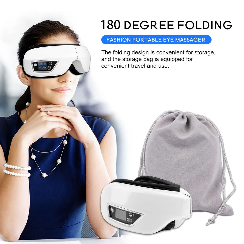 Eye Massager with Heat and Vibration - Fatigue Relief Tidesmit Relaxation Treatment Tidesmit