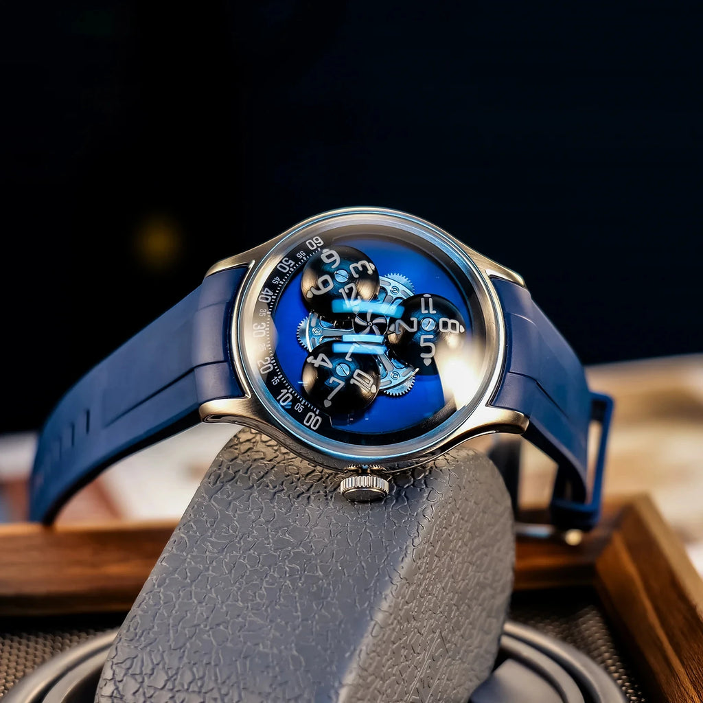 Affordable Unique Mechanical Wandering Hours Automatic Watches for men montre homme lux Customized branding logo available OEM