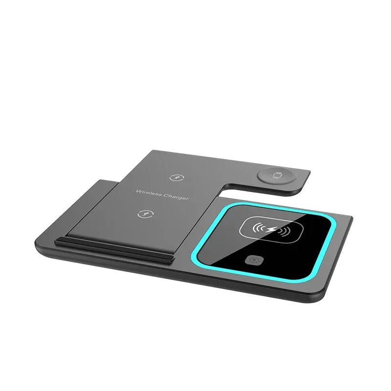 3-in-1 Magnetic Wireless Charging Station | Fast 15W Foldable PD Charger Tidesmit
