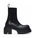 Calfskin Boots in Black Original Unisex Women Platform Block Heel Dress Leather Shoes Men Chelsea Boots Beatle Bogun Ankle Boots