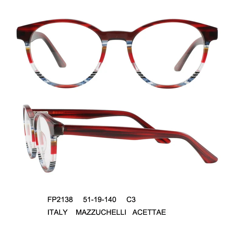 Luxury Trendy High Quality Eyeglasses Frames Eyewear Acetate Frame Eye Glasses for Women
