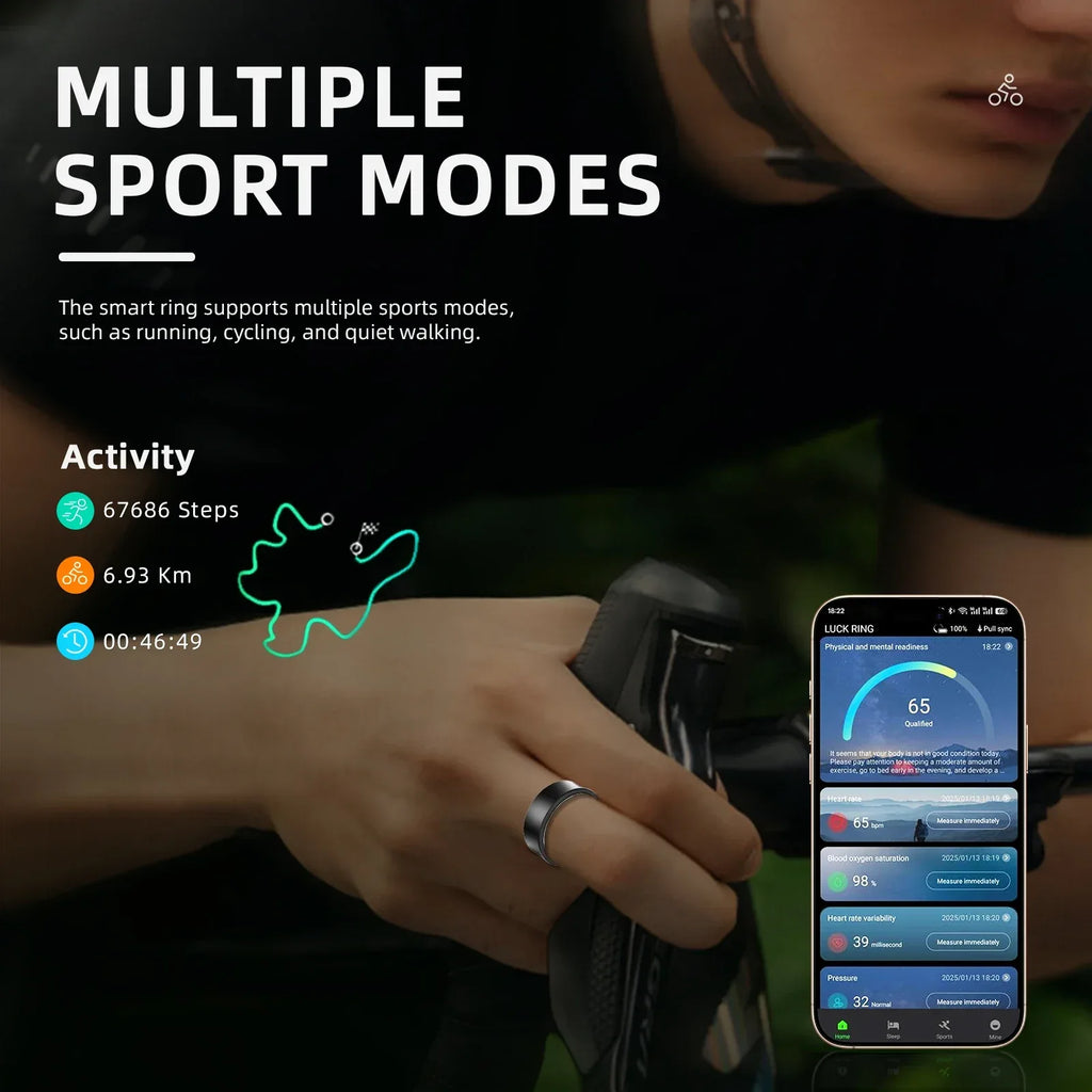 Smart Ring Fitness Tracker - Heart Rate & Sleep Monitor BJ01 My Store