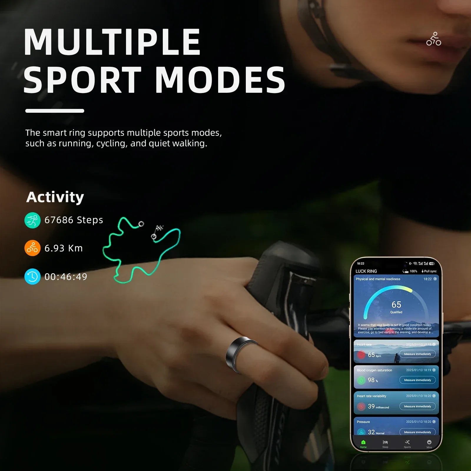 Smart Ring Fitness Tracker - Heart Rate & Sleep Monitor BJ01 My Store