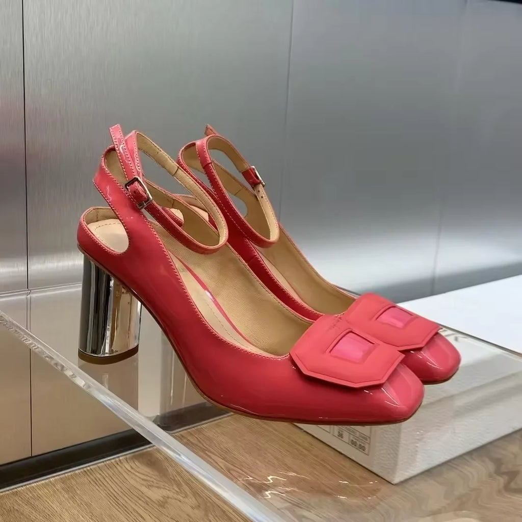 TOP Quality 2025 GG NEW Designer Big Size FAMOUS Brand Shoes Genuine Lather Pumps Women Shoes
