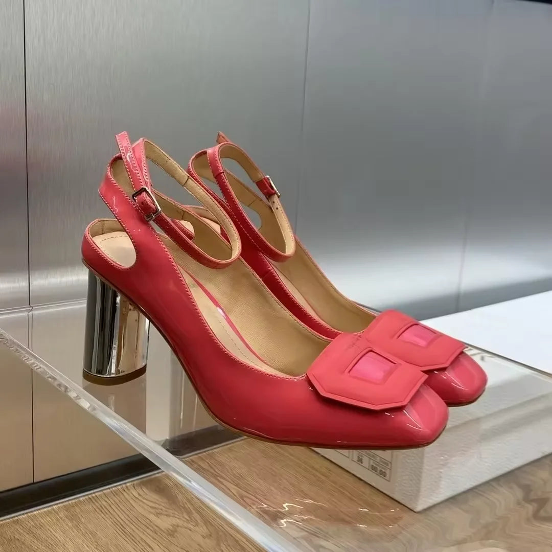TOP Quality 2025 GG NEW Designer Big Size FAMOUS Brand Shoes Genuine Lather Pumps Women Shoes