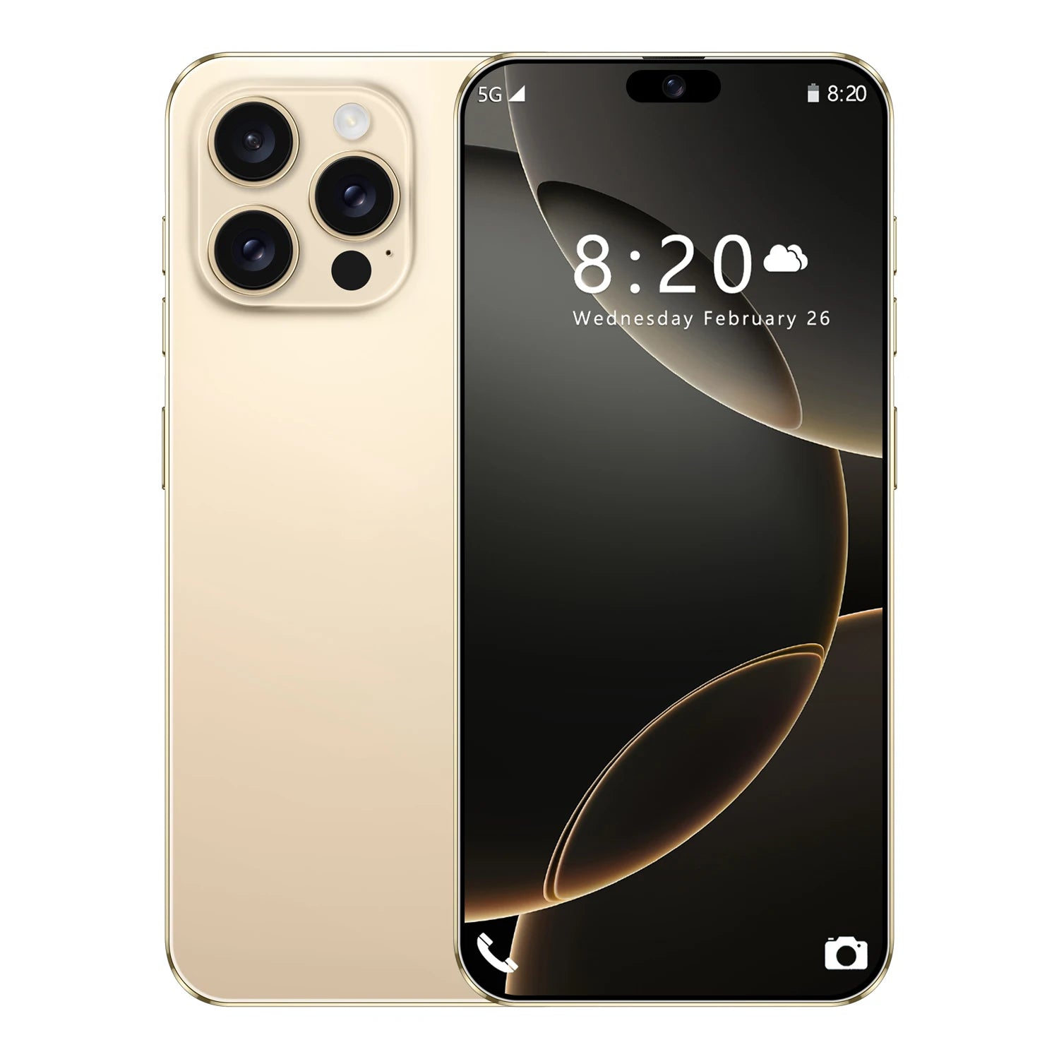 Tidesmit I16 Pro Max 7.3 inch 5G Android smartphone with 16GB RAM 1TB storage 108MP camera and 144Hz HD display