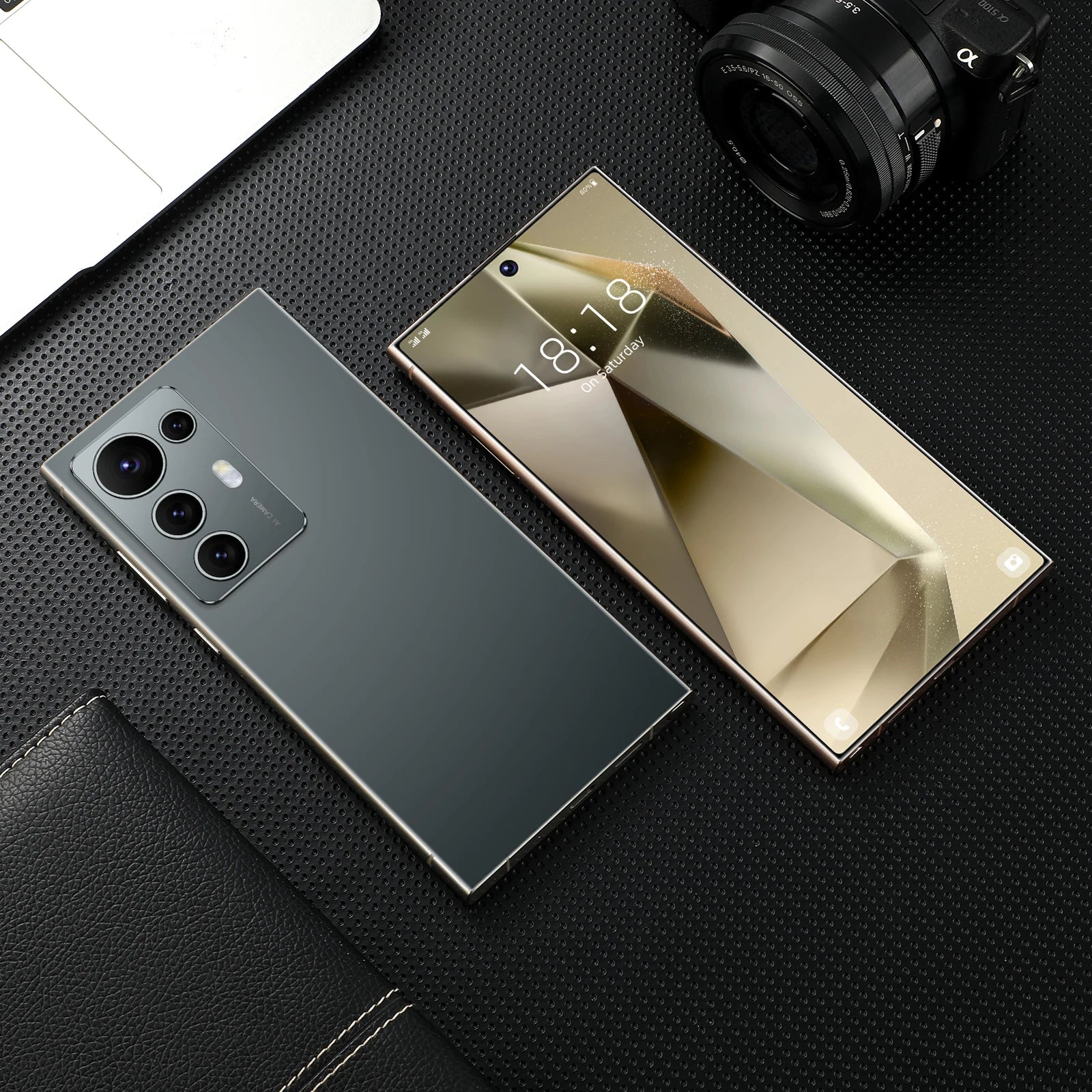 Tidesmit 5G Smartphone, 7.3-inch AMOLED, 108MP Camera, 256GB, Unlocked Tidesmit