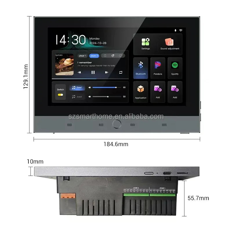 WiFi Bluetooth Ceiling Speaker System 20W In-Wall Audio Kit (T7-1) My Store