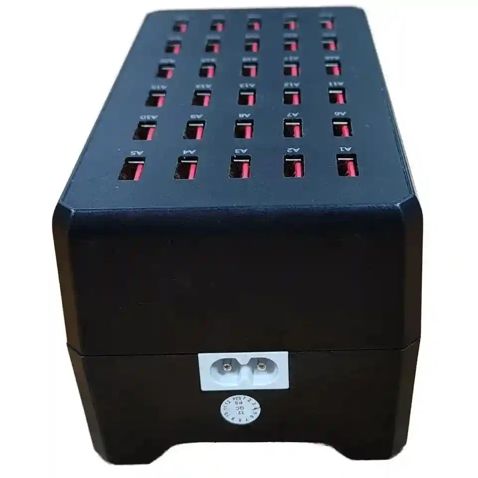 30-Port 150W USB Desktop Charging Station - Multi-Device Hub Tidesmit