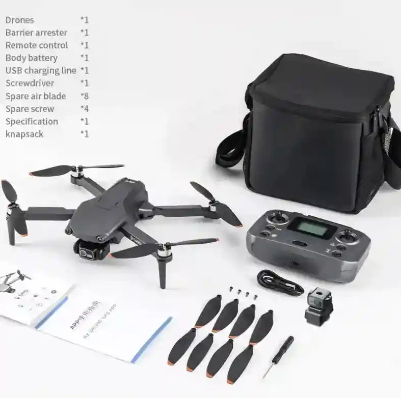 L600 Pro 4K Camera Drone - Foldable GPS Aircraft Silvery Tidesmit