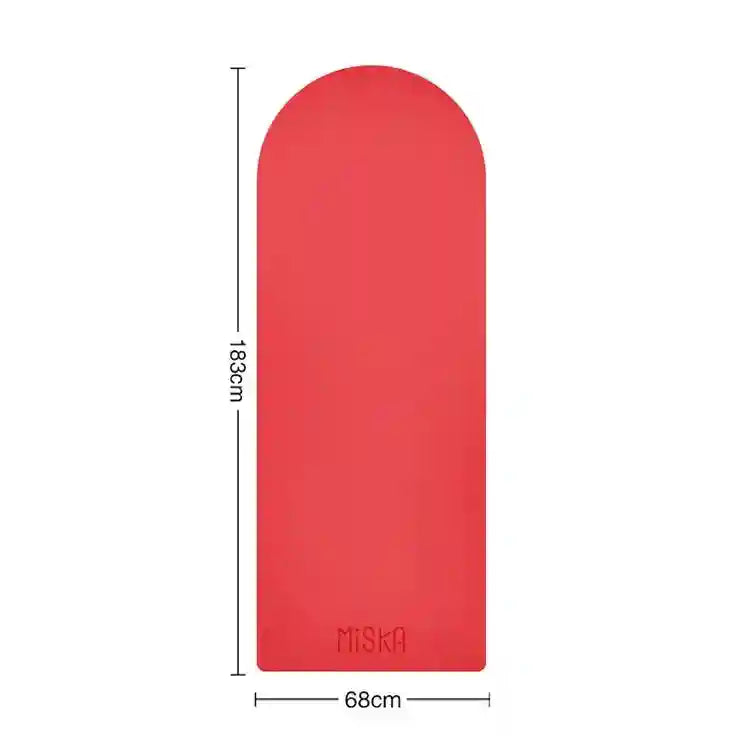 Eco Rubber Yoga Mat - Non-Slip 4.5mm Professional Fitness Pad Red 4.5mm Tidesmit