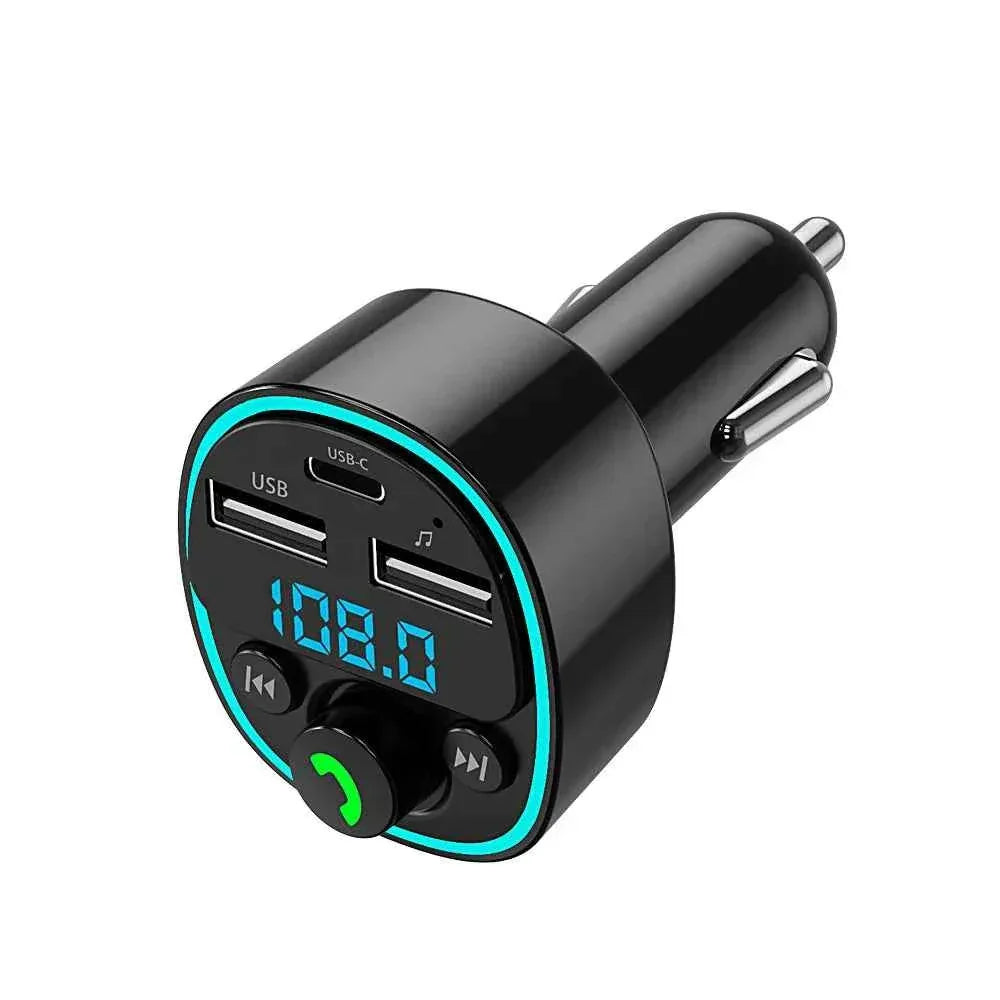 Bluetooth FM Transmitter Car Adapter - 25W PD Fast Charging Kit My Store