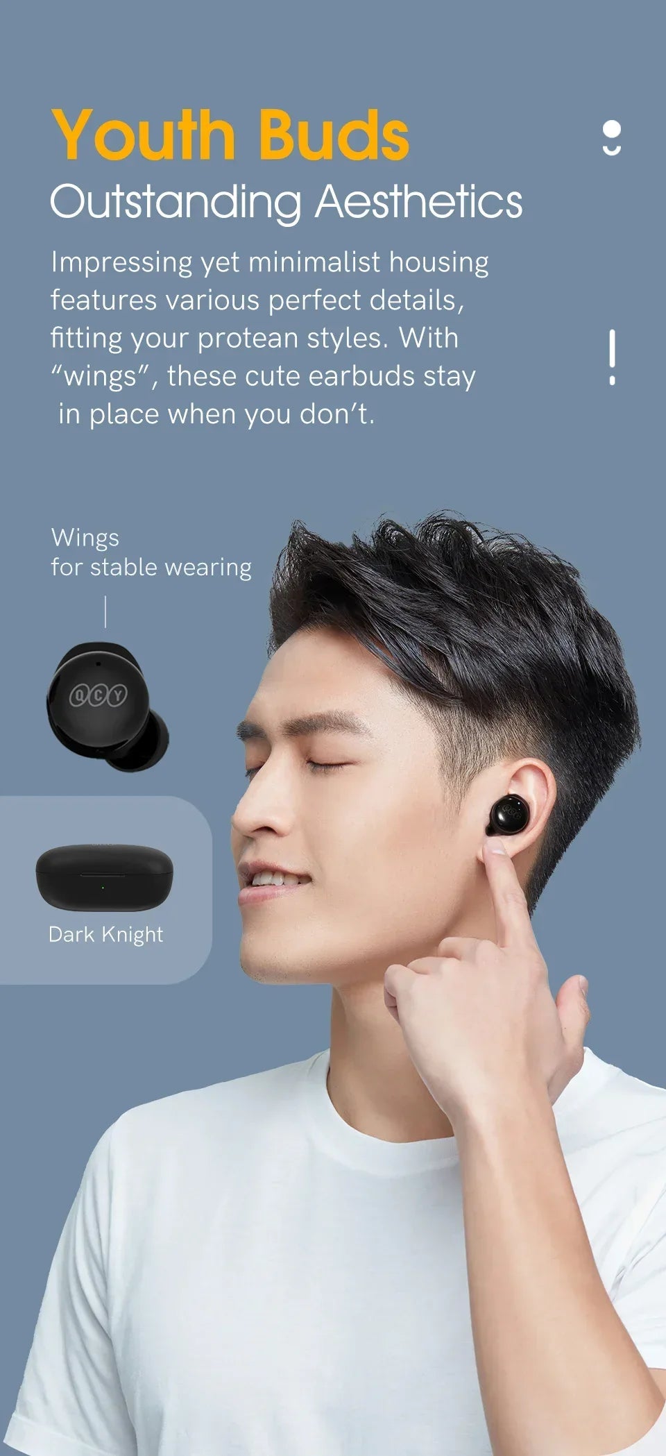 Tidesmit Wireless Earbuds Bluetooth 5.3 TWS Headphones 26H Playtime Tidesmit