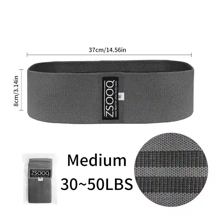 Barbell Pad Set with Carry Bag - 7 Piece Home Gym Accessory fabric band grey (Medium) Tidesmit