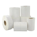 White glossy vinyl label roll, self-adhesive packaging sticker roll