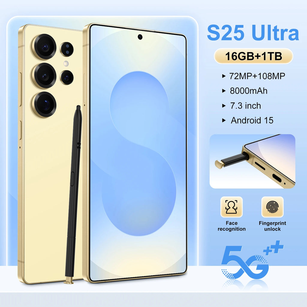 S25 Ultra 5G Smartphone | 16GB RAM, 1TB Storage, AMOLED Display Tidesmit