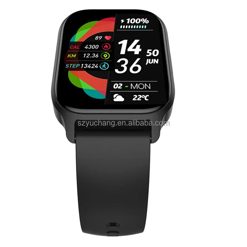Y3 Smartwatch with Fitness Tracker & Heart Rate Monitor - Black My Store