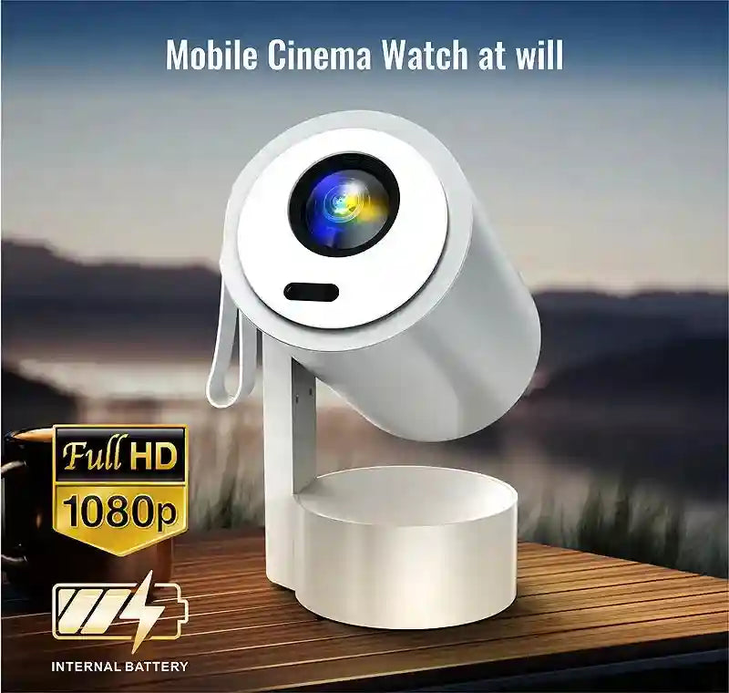 Portable 4K Mini Projector | Full HD Smart Home Cinema by Tidesmit Tidesmit
