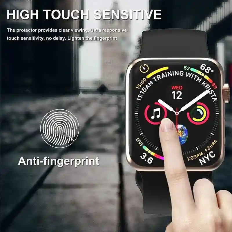 Apple Watch Tempered Glass Screen Protector - Anti-Scratch HD Clarity Tidesmit