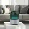 Waterless Essential Oil Diffuser | App-Controlled Smart Home Scent Dark green lampshade + silver base Tidesmit