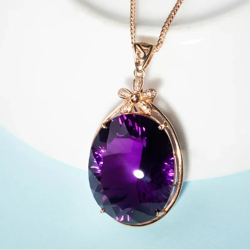 Natural Purple Amethyst Quartz Faceted Heart Bead Pendant Tungsten 20x15mm Trendy Jewelry Healing Necklace AAAAAA