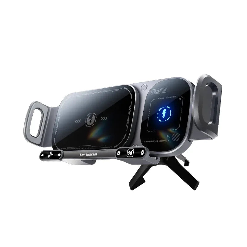 Wireless Car Phone Holder Power Bank with Fast Charging & USB-C Tidesmit
