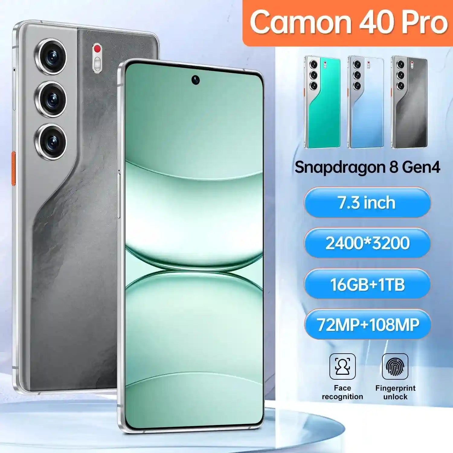 5G Smartphone 16GB RAM 1TB Storage 108MP Camera - Tidesmit Essential Tidesmit