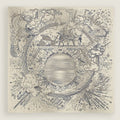 Luxurious 90*90cm Square Digital Art Explosion Printed Silk Scarf Gift Specially Designed for Elegant Individuals