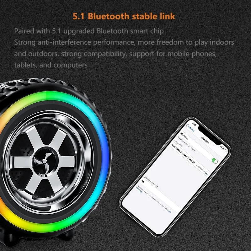 Portable Bluetooth Speaker | Rugged 360 Sound Wireless Audio - Black My Store