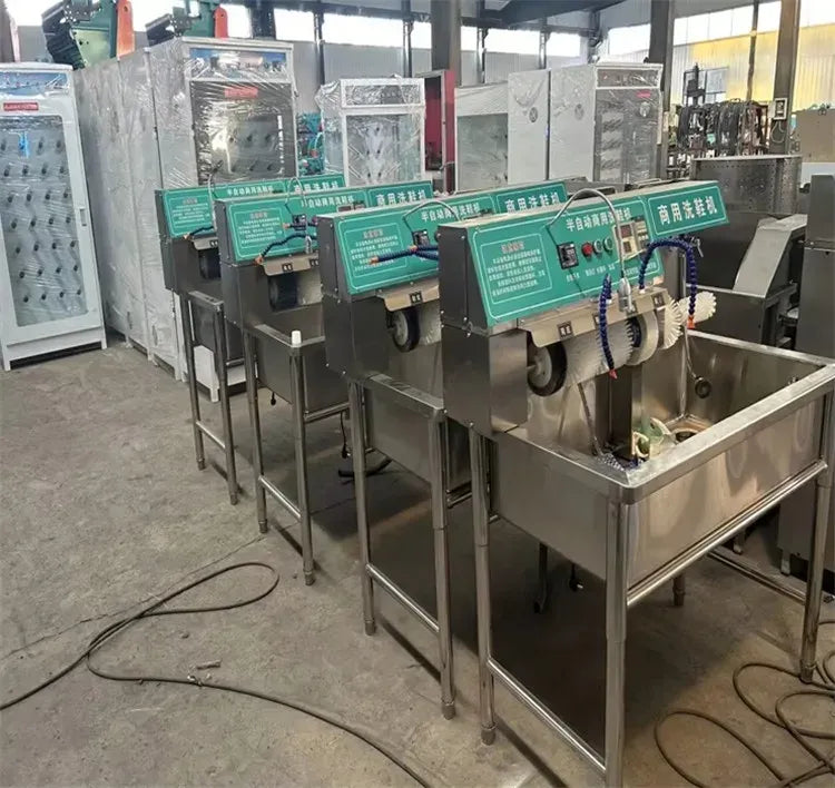Industrial Automatic Shoe Washing Machine Disinfection Drying All-in-one Shoe Cleaner Equipment For Hotel Laundry Store