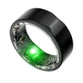 Smart Health Ring with Blood Pressure & ECG Monitor - Silver Black 2301A Tidesmit