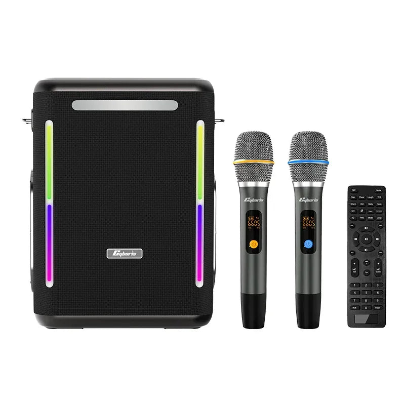 Portable Bluetooth Speaker 400W Wireless System - Black Metal Black Metal My Store