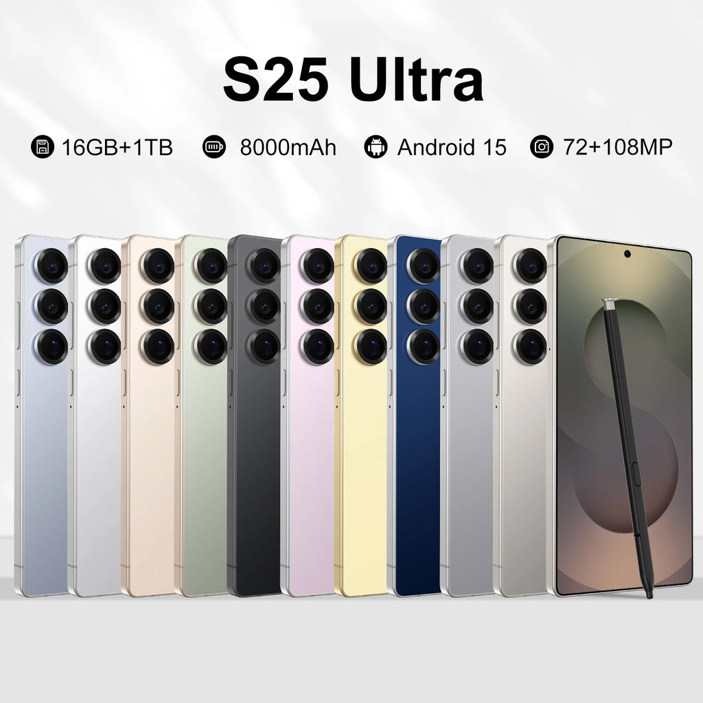 S25 Ultra 5G Smartphone 1TB 16GB RAM - High Capacity Mobile Tidesmit