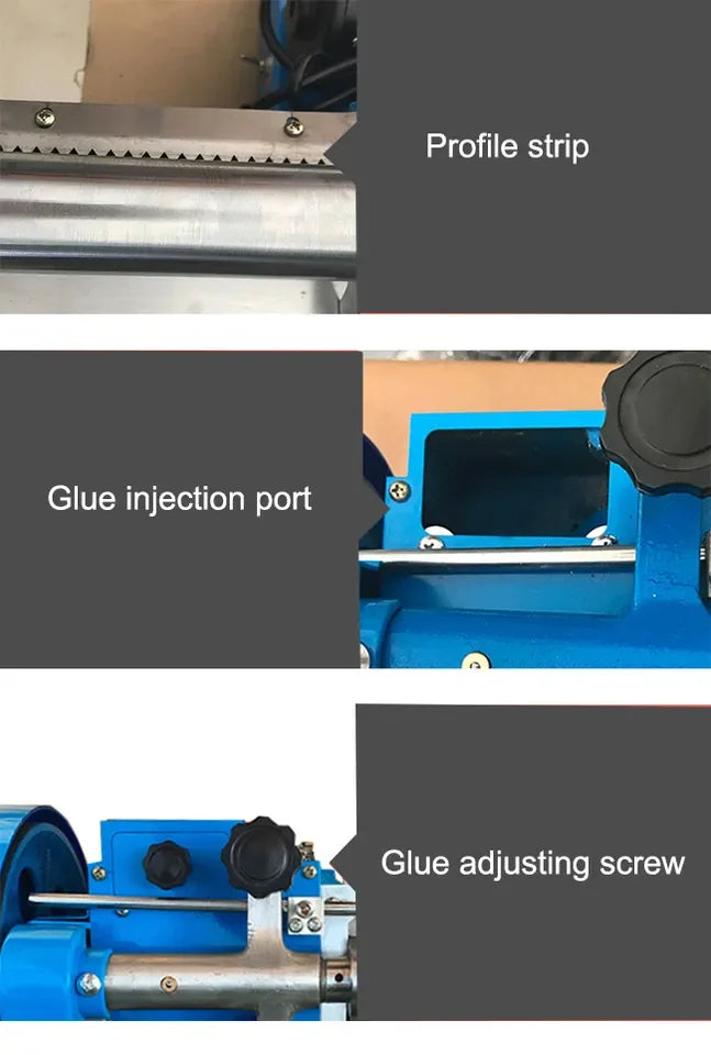 Easy to Operate 12cm Small Speed Control Strong Force Glue Gluing Machine Leather Paper Bag Handle Gluing Machine