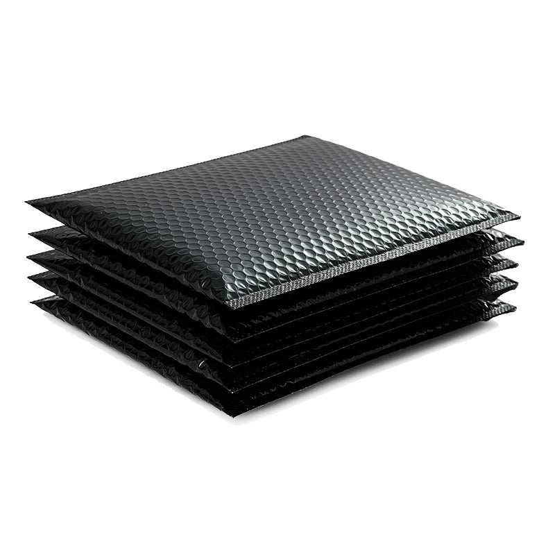 Factory Direct Wholesale Black Poly Bubble Waterproof Shock Resistant Recyclable 4 Mil Thick Jewelry Packaging Bags for Mailer