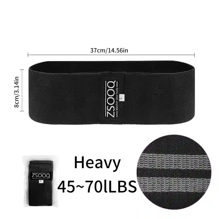Barbell Pad Set with Carry Bag - 7 Piece Home Gym Accessory fabric band black (Heavy) Tidesmit