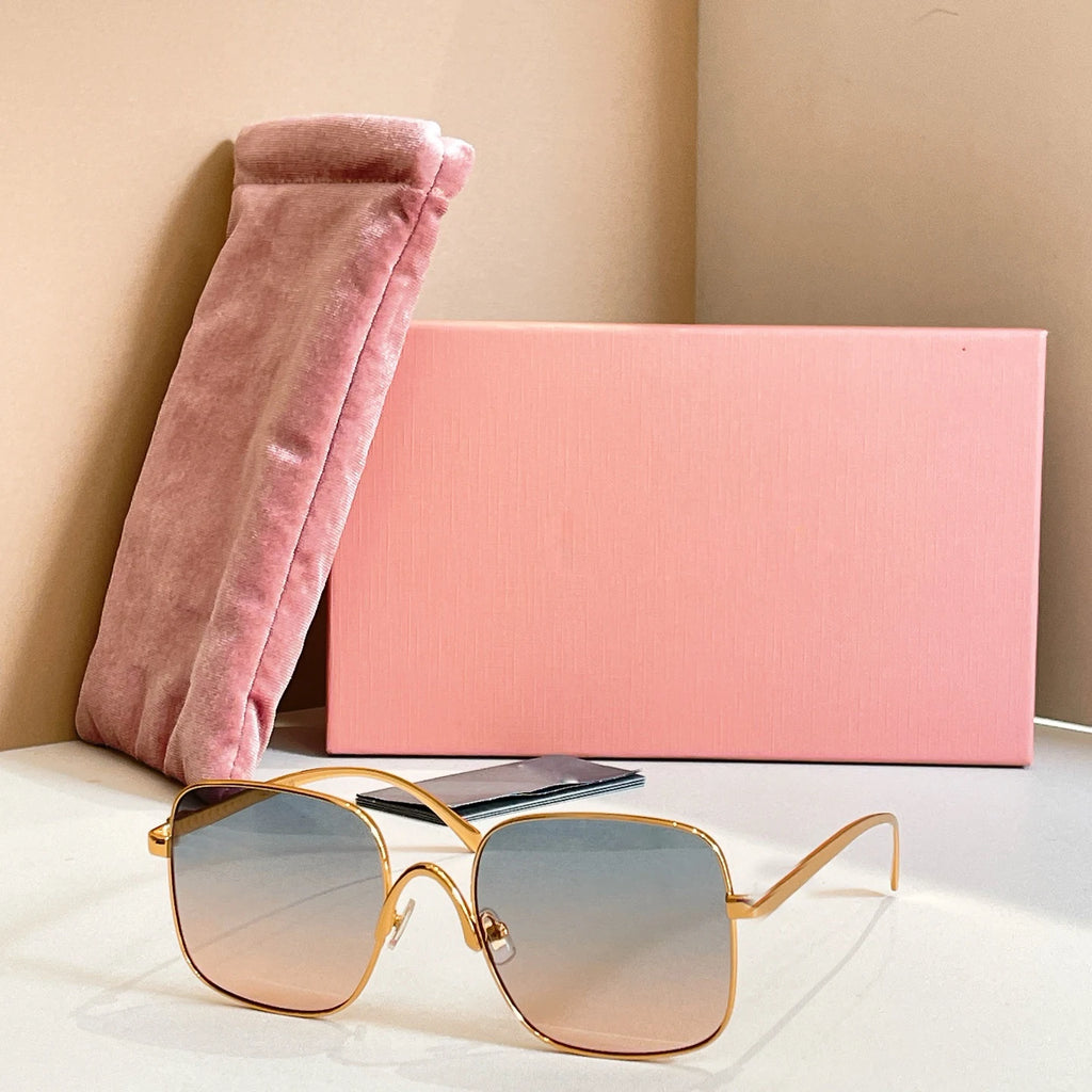 High-quality Luxury Designer Sunglasses-Polarized Lenses Rimless Frame-Light Weight Comfortable for Unisex Use-Trendy Logo