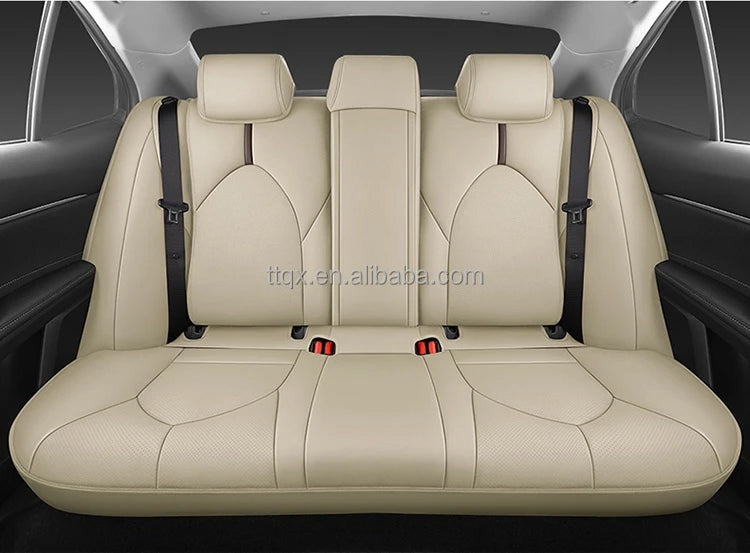 Car Seat Covers for Toyota Camry 2018-2024 Seat Covers Full Set Luxury Leather Car Accessories Waterproof Car Seat Protector